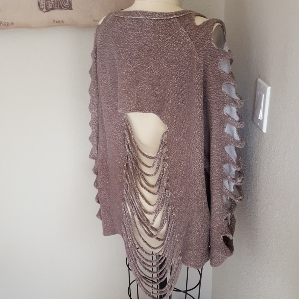 Tov Holy Open Back/Sleeve Sweatshirt
